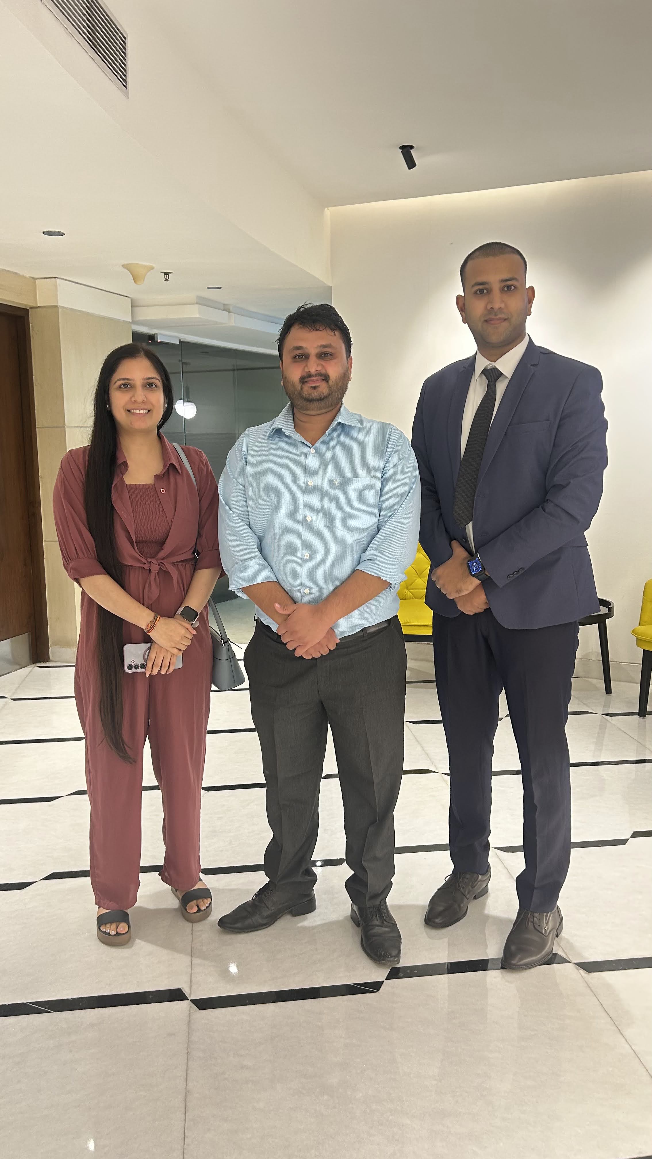 Our team and Modi World School representatives after an admissions-growth working session